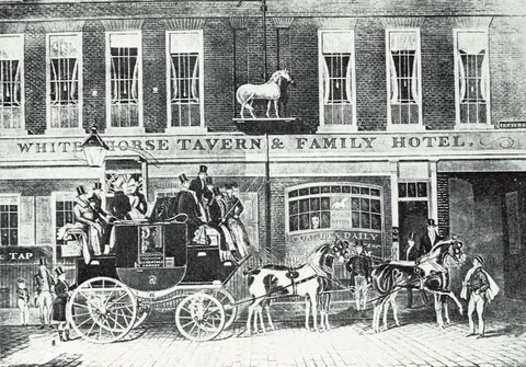 Cambridge Telegraph Stage Coach postal history