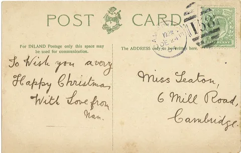 Jesus Locks, Cambridge, 1904 postcard variant